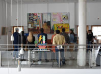 Chega ao Milladoiro a exposición do XVIII Certame de Arte Isaac Díaz Pardo