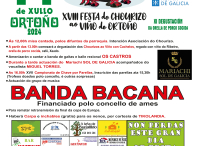 A Banda Bacana actuará o 14 de xullo na XVIII edición da Festa do Chourizo ao Viño en Ortoño A Banda Bacana actuará o 14 de xullo na XVIII edición da Festa do Chourizo ao Viño en Ortoño