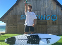 O amesán Guillermo Carracedo revalida o campionato de España de Paddle Surf