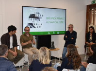 O Concello de Ames realízalle unha recepción institucional a Bruno Arias e Álvaro Liste, creadores do documental Os espazos en branco