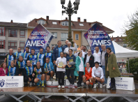 Jorge Puig Malvar e Eva Piñel Lorenzo gañan a proba absoluta 10K da XXIII Carreira Pedestre Popular do Concello de Ames