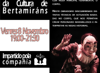 Participa no obradoiro de teatro físico impartido pola compañía teatral LaGriot´te