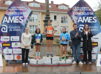 Jorge Puig Malvar e Eva Piñel Lorenzo gañan a proba absoluta 10K da XXIII Carreira Pedestre Popular do Concello de Ames