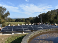 O alumnado do obradoiro de emprego Renova VI executou unha nova instalación de paneis solares fotovoltaicos na estación depuradora de Sisalde