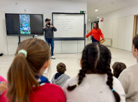 Rapazada de Ames no obradoiro de Enreguéifate