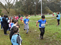 Máis de 2.000 escolares participaron en Ames na fase comarcal do Campionato de Cros Xogade