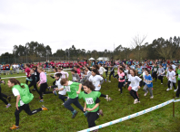 Máis de 2.000 escolares participaron en Ames na fase comarcal do Campionato de Cros Xogade