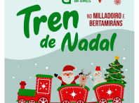 Ames estrea o tren de Nadal que percorrerá Milladoiro e Bertamiráns os días 3 e 4 de xaneiro