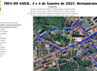 Ames estrea o tren de Nadal que percorrerá Milladoiro e Bertamiráns os días 3 e 4 de xaneiro