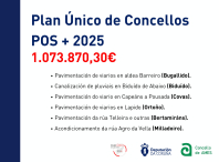 A Corporación municipal aproba por unanimidade os 19 proxectos que se sufragarán con cargo ao POS+ 2025