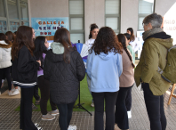 O alumnado do IES de Ames di non á violencia sexual