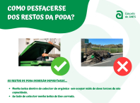 O Concello de Ames pon en marcha unha campaña informativa sobre “Como desfacerse dos restos da poda?”