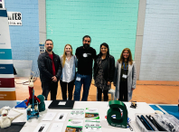 Sete coworkers do espazo colaborativo A Proa participaron na Feira das Profesións 2025 celebrada este xoves en Negreira