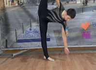 Os amesáns Iván Gutiérrez e Cosme González acadan a medalla de ouro no campionato nacional de ximnasia rítmica cadete e xuvenil
