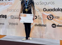 Os amesáns Iván Gutiérrez e Cosme González acadan a medalla de ouro no campionato nacional de ximnasia rítmica cadete e xuvenil