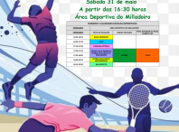 A área deportiva do Milladoiro acolle este sábado, 31 de maio, a clausura das Escolas deportivas municipais