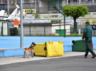 Centos de nenos e nenas participan na exhibición solidaria de medios da Garda Civil