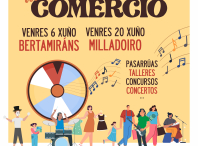 Venda e animación nas rúas de Bertamiráns e do Milladoiro coa Festa do Comercio 2025