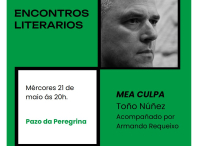Toño Núñez presenta o seu libro “Mea Culpa” nunha nova sesión dos Encontros Literarios