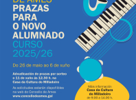 A Escola Municipal de Música de Ames abre o prazo de inscrición para novo alumnado no curso 2025/2026