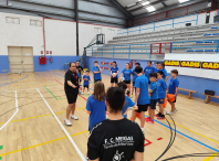 Participantes do campus deportivo do F.C. Meigas Participantes do campus deportivo do F.C. Meigas