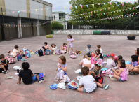 Máis de 300 nenos e nenas están a participar na Escola de Verán durante esta segunda quincena de xullo Máis de 300 nenos e nenas están a participar na Escola de Verán durante esta segunda quincena de xullo