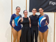 Inés Peña, Celtia Pampín (adestradora e presidenta do CP Sarela), Jorge Sanmartín e María Peña Inés Peña, Celtia Pampín (adestradora e presidenta do CP Sarela), Jorge Sanmartín e María Peña