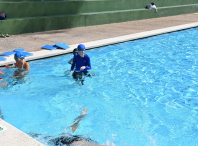 Máis de 140 nenos e nenas participaron este verán nos cursos de natación e piragüismo Máis de 140 nenos e nenas participaron este verán nos cursos de natación e piragüismo