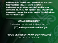 Ames Radio abre unha nova convocatoria de Radio Cidadá para a tempada 2025-2026 Ames Radio abre unha nova convocatoria de Radio Cidadá para a tempada 2025-2026