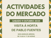 Participa na visita a unha das hortas que acoden ao mercado de produtos da horta e artesanía de Ames Participa na visita a unha das hortas que acoden ao mercado de produtos da horta e artesanía de Ames