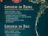 A Casa da Cultura de Bertamiráns acolle este sábado 20 de decembro o tradicional concerto de Nadal