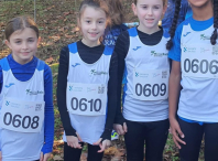 38 nenos e nenas do Club de Atletismo Millaraio participaron no campionato provincial XOGADE de cross 