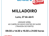 “Non perdas este bus. Lévate ao Son do Camiño”, nova campaña de doazón de sangue no Milladoiro “Non perdas este bus. Lévate ao Son do Camiño”, nova campaña de doazón de sangue no Milladoiro