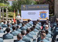 O Pazo da Peregrina acolleu o acto de recibimento dos 166 gardas civís alumnos que desenvolverán o seu período de prácticas en Galicia