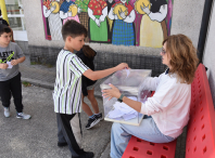 O alumnado da Rede municipal de comedores escolares escolle hamburguesa e xeado artesán de vainilla para rematar o curso
