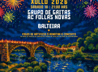 As Noites en Vela de A Ponte Maceira acollerán este ano as actuacións de Balteira e do grupo de gaitas da AC Follas Novas As Noites en Vela de A Ponte Maceira acollerán este ano as actuacións de Balteira e do grupo de gaitas da AC Follas Novas