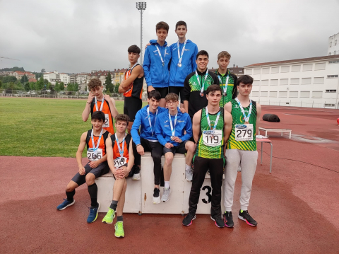 Oito medallas para o MillaRaio no campionato galego sub18 celebrado en Pontevedra