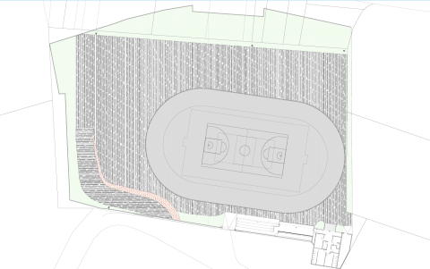 Imaxe do proxecto de rexeneración do campo de fútbol de Ortoño