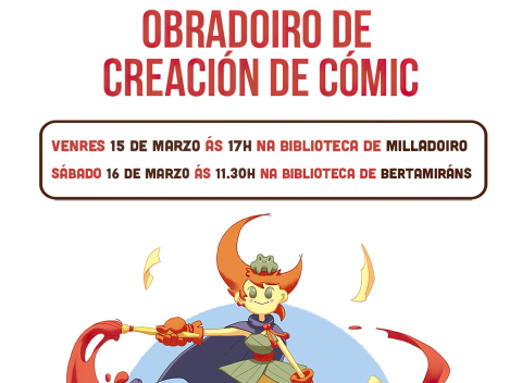 As bibliotecas municipais organizan un obradoiro de creación de cómic para celebrar o Día do Cómic