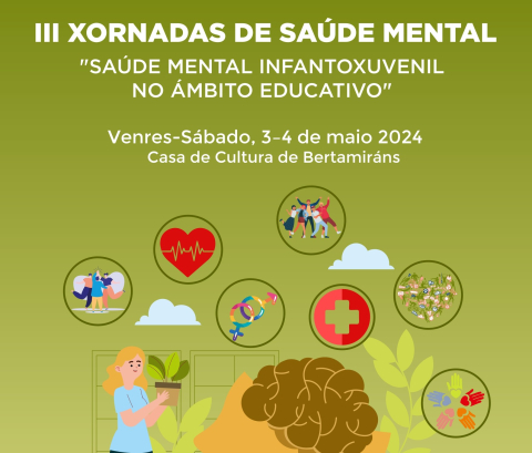 A Casa da Cultura de Bertamiráns acolle mañá, 3 de maio, a primeira sesión das III Xornadas de Saúde Mental
