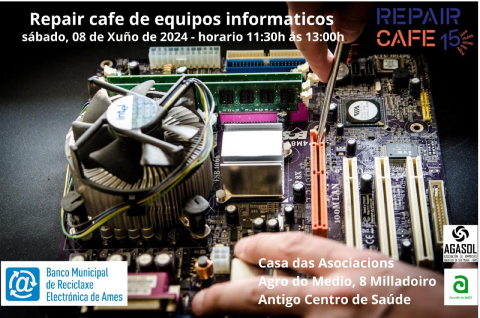 A Oficina de Software Libre organiza un repair cafe de equipos informáticos