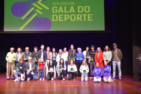 Guillermo Carracedo e Blanca Millán premiados como os deportistas máis destacados de Ames na XVII Gala do Deporte