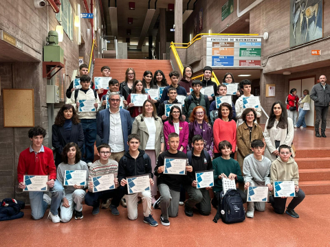 O alcalde de Ames participa no acto de clausura do curso 2025-2026 do proxecto Estalmat-Galicia 