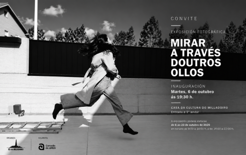 A Casa da Cultura do Milladoiro acolle a exposición «Mirar a través doutros ollos»