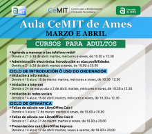 Cartel cursos marzo e abril Cartel cursos marzo e abril