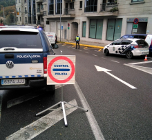Imaxe de arquivo dun control feito pola Policía Local Imaxe de arquivo dun control feito pola Policía Local