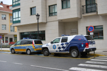 Imaxe da entrada da oficina municipal da Policía Local