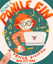 Cartel da campaña "Ponlle fin á fenda dixital" Cartel da campaña "Ponlle fin á fenda dixital"