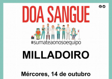 Cartel doazón de sangue Milladorio. Cartel doazón de sangue Milladorio.
