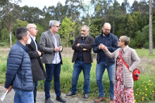 Visita á parcela onde se construirá a nova área de autocaravanas de Bertamiráns Visita á parcela onde se construirá a nova área de autocaravanas de Bertamiráns